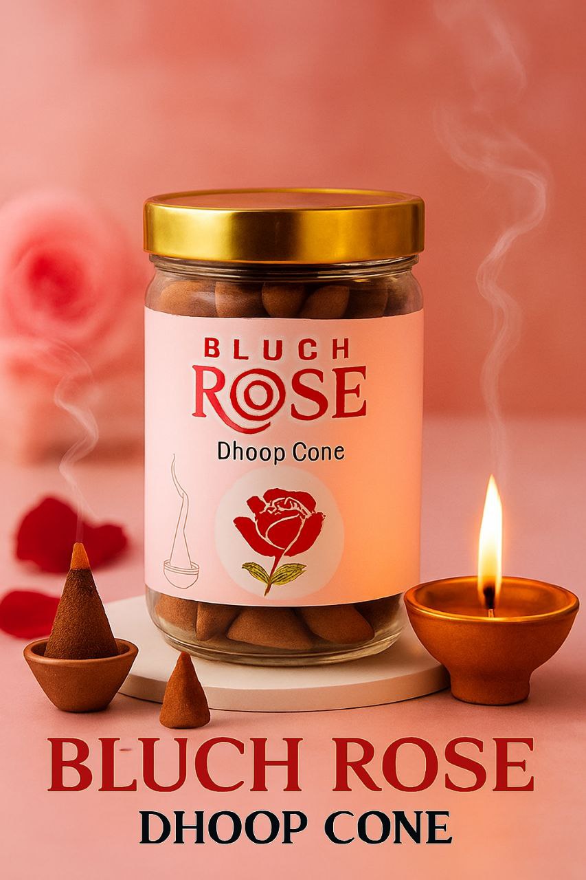 Bluch Rose Dhoop Cone
