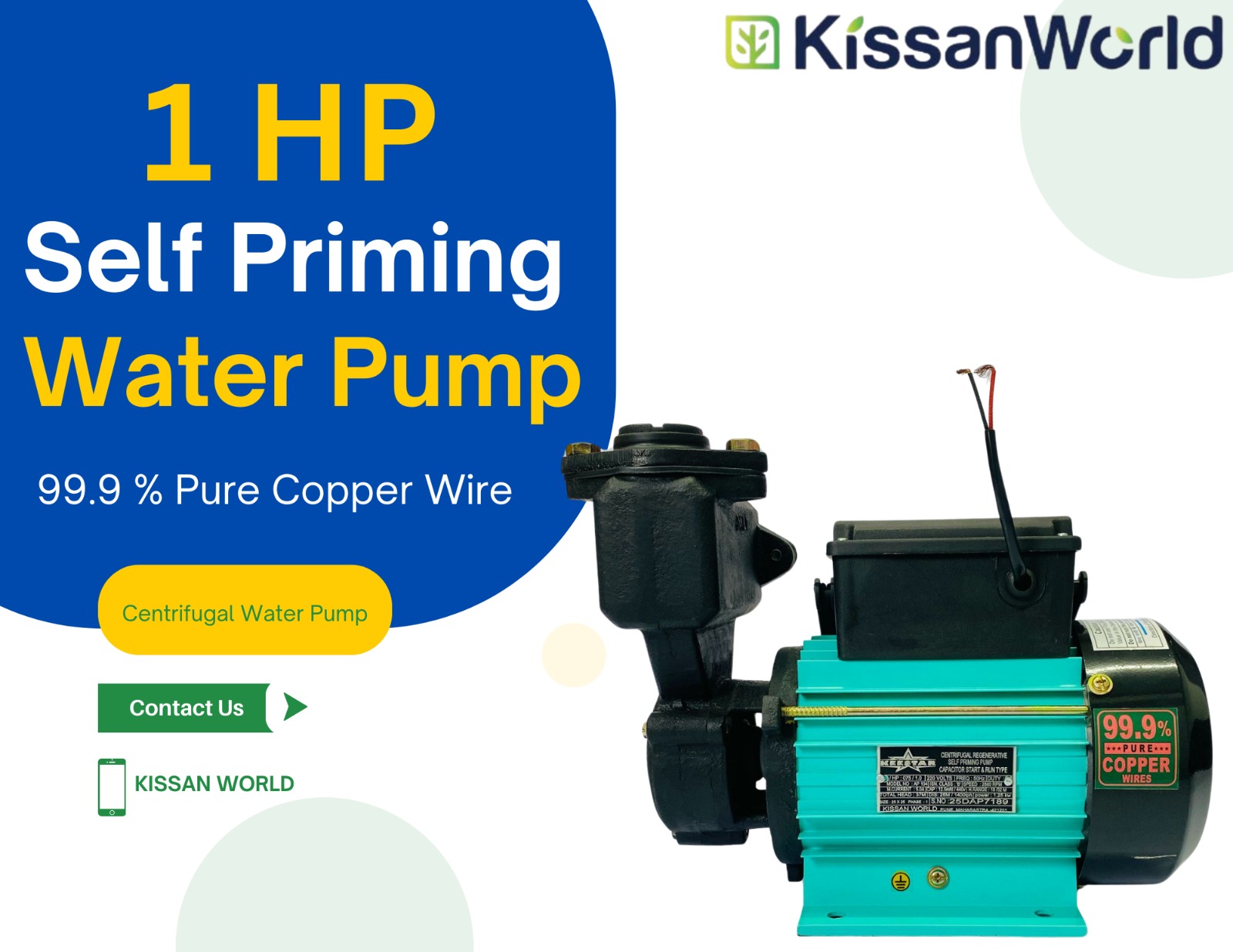 1 HP Self Priming Pumps