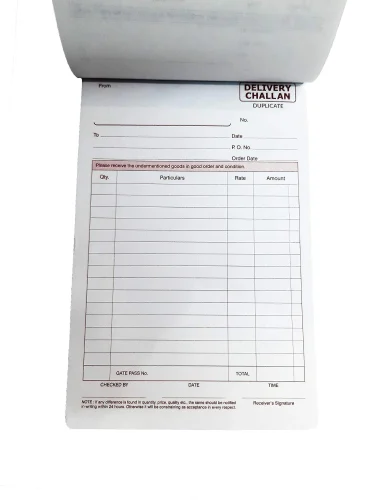Challan Book