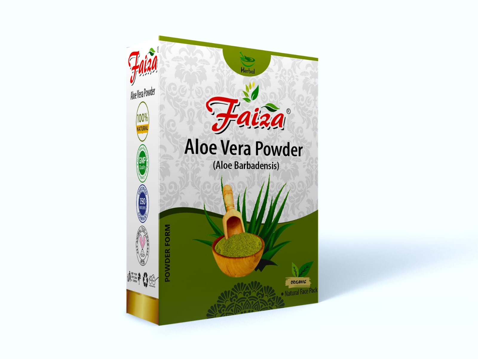 Faiza 100% Natural Aloe vera leaf Powder