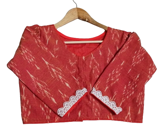 Vinu Ikkat Air neck 3 quarter Blouse