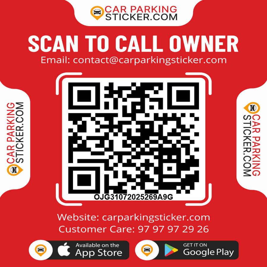 VEHICLE PARKING STICKER